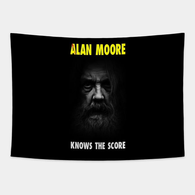 Alan Moore Knows the Score Tapestry by SquareDog