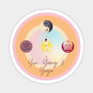 Yin, Yang and Yoga Magnet