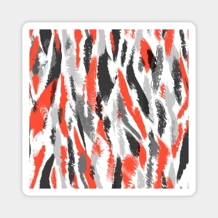 Colorful Brush Strokes Pattern Magnet