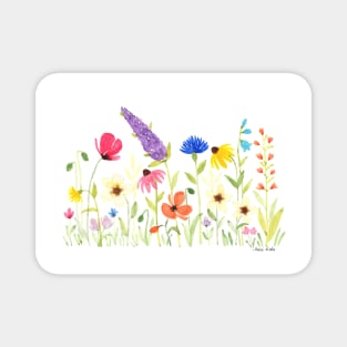 Colorful Wildflowers Magnet