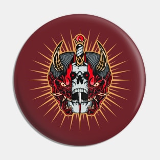 The Mask Skull Pin