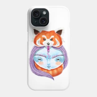 Huriyah & Red Panda T-Shirt Phone Case