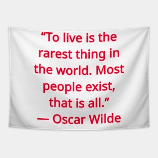 Oscar Wilde Quote Tapestry