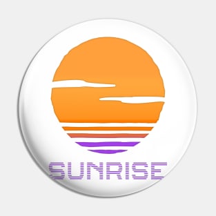Retro Sunrise Pin