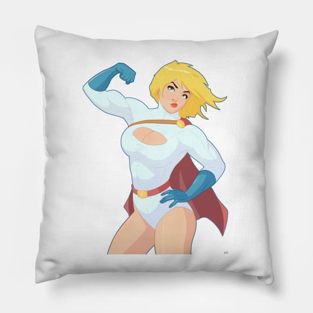 Powergirl Pillow by MRO16