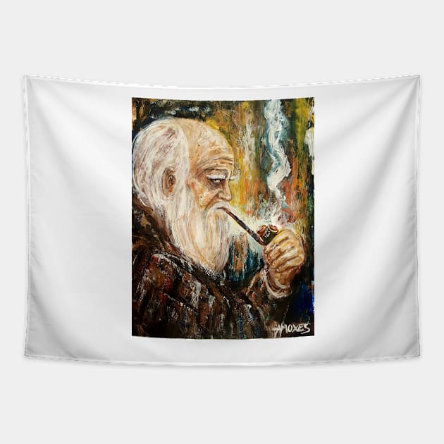 The pipe smoker Tapestry by amoxes
