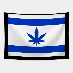 Israeli weed flag Tapestry