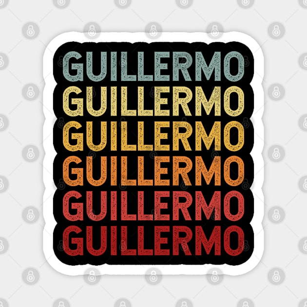 Guillermo Name Vintage Retro Gift Named Guillermo Magnet by CoolDesignsDz