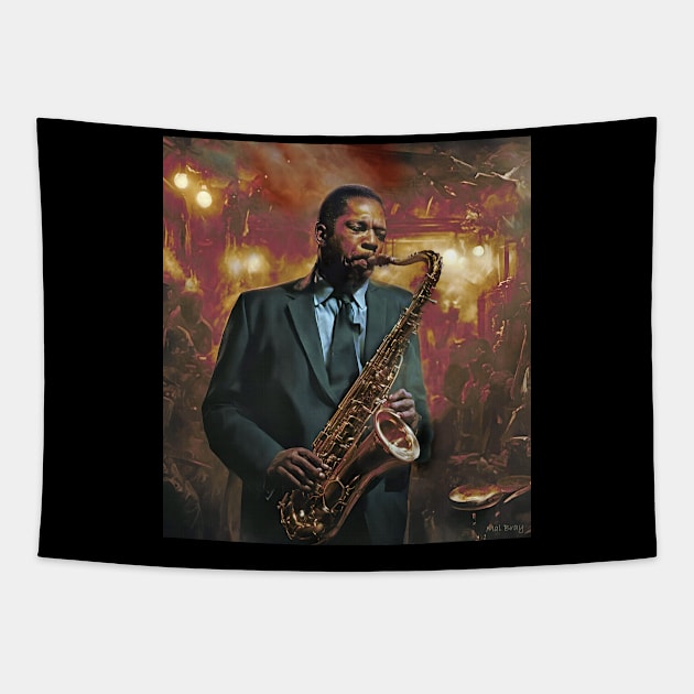 John Coltrane Live Tapestry by IconsPopArt