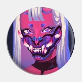 Pink Oni Pin