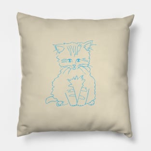 Sweet Kitten Art Pillow