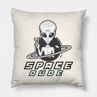 Space dude T-shirt planet Pillow