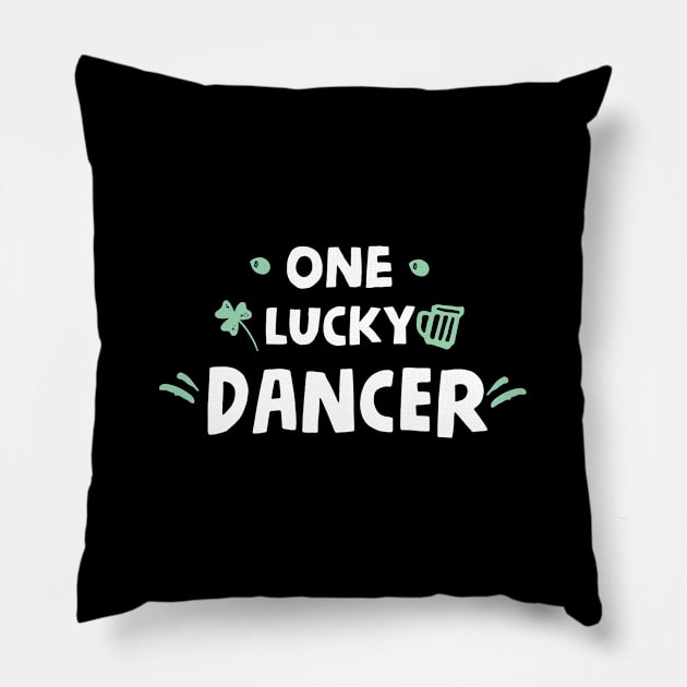 One Lucky Dancer - Irish Dancer Pillow by HamzaNabil