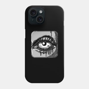 Comic Style Staring Eye Horror Phone Case