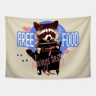 raccoon trash Tapestry