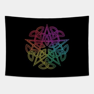 Pentagram. Celtic knot Tapestry