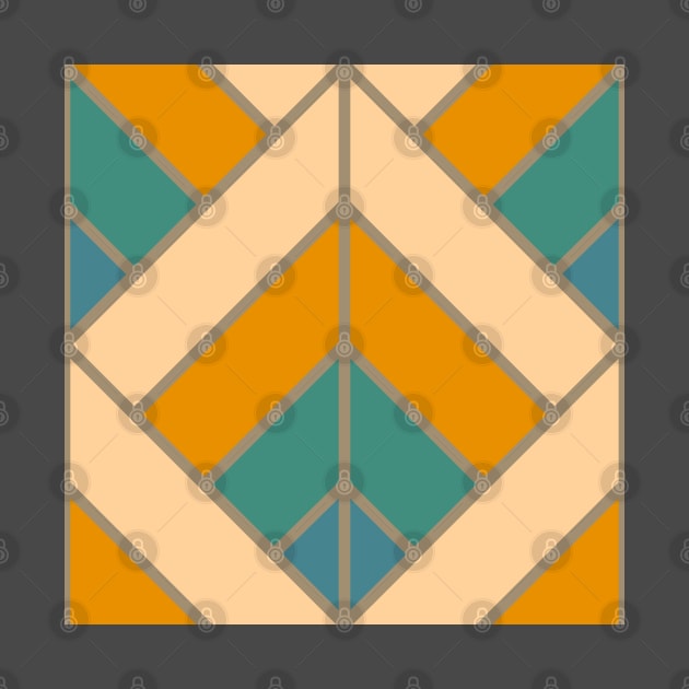 Geometric Pattern: Art Deco Diamond: Lily by Red Wolf