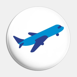 Domestic International Plane Flying Emoticon Pin