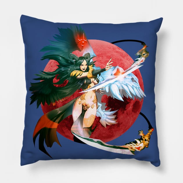 Red Horizon - Nehtali - Soul Thresher Pillow by JascoGames