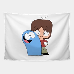 Imaginary Best Friends Cartoon Tapestry