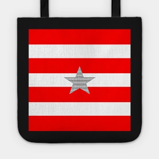 Red strips - star Tote