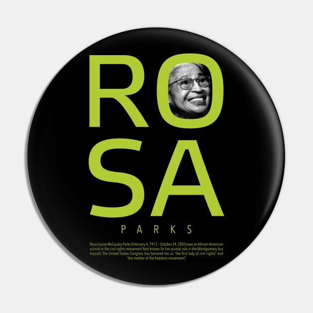 Black Lives Matter with Rosa Parks Pin by ZUNAIRA