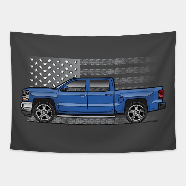 Blue Crew Cab Tapestry by JRCustoms44