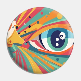 Ophthalmologist art Brafdesign Pin