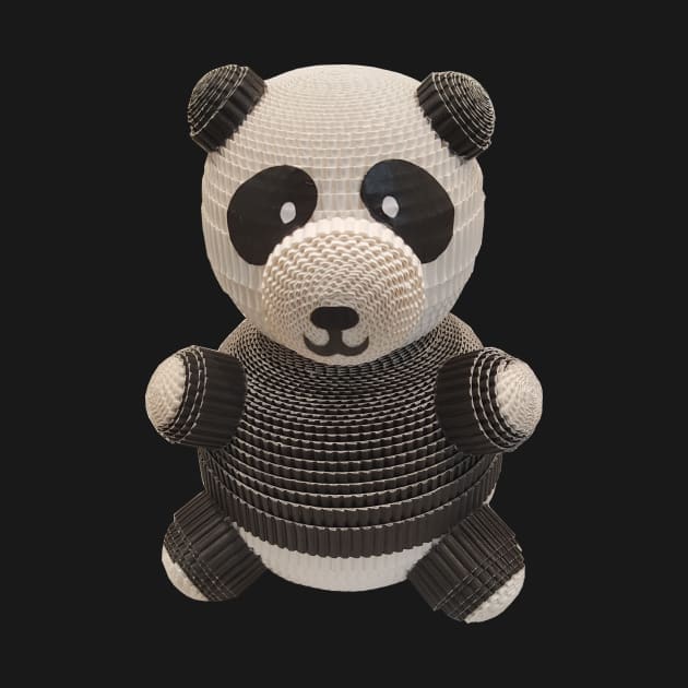 Sitting Panda by Crazy_Paper_Fashion