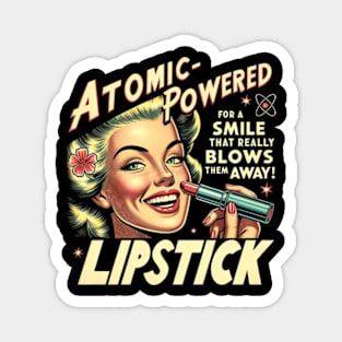 Atomic-powered Lipstick - funny 50's Ad Magnet