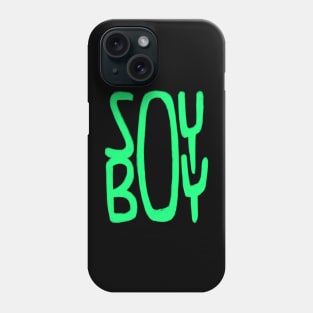 ironic, Soy Boy, Soy, Green, Vegan Phone Case