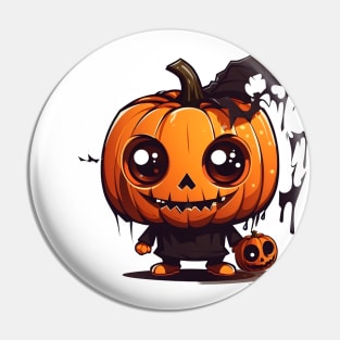 Cute Halloween Jack-O-Lantern Pin