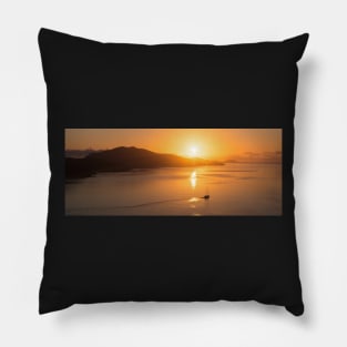 The Lone Sailor at Dawn Pillow