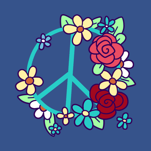 Flowery Peace Sign by saradaboru