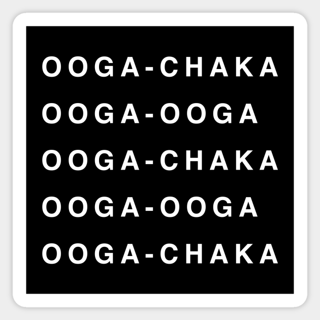 Ooga Chaka Ooga Ooga Hooked On A Feeling Sticker Teepublic - blue swede hooked on a feeling roblox id