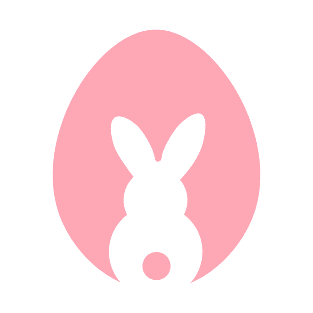 a pink egg with bunny T-Shirt