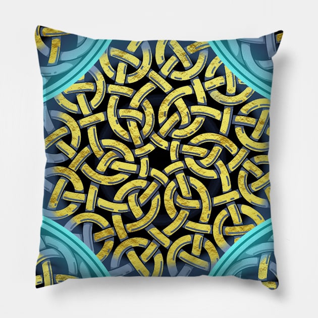 Artdeco Victorian Labyrinth Pillow by Nisuris Art