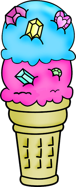 Ice Cream Kids T-Shirt by AlanAPelt