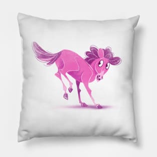 pink filly Pillow