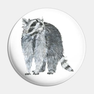 Raccoon Painting Pin