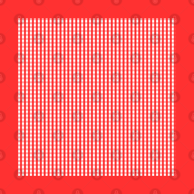 Red and White Gingham Pattern by bumblefuzzies