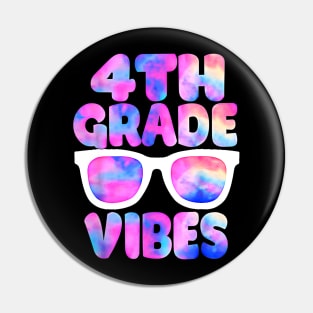 Back To School 4th Grade Vibes First Day Teacher Pin