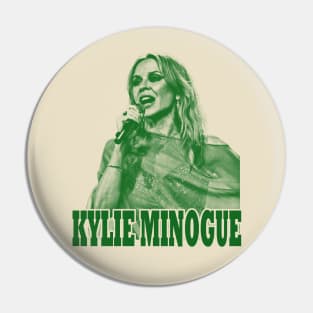 Kylie Minogue (19) - green solid style Pin