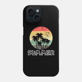 Summer- Vintage Retro Beach Waves Phone Case