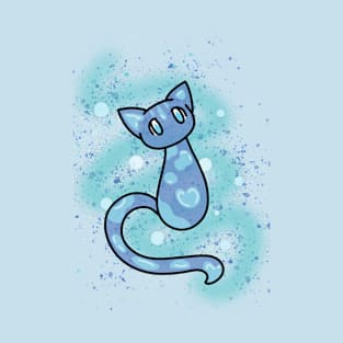 Fantasy Water Elemental Cat T-Shirt