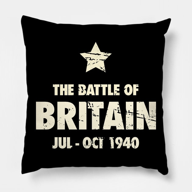 Battle Of Britain - World War 2 / WWII Pillow by Wizardmode