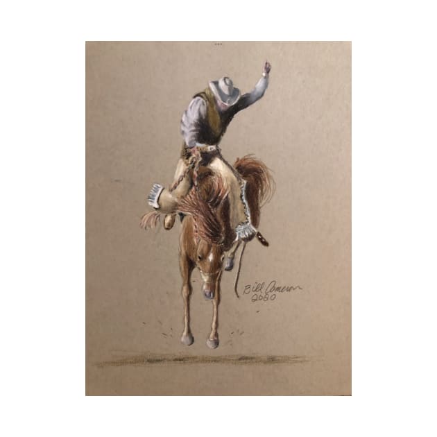 Bronc Riding by Bill Cameron Fine Art