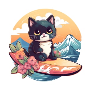 Tuxedo Kitten Surfs T-Shirt