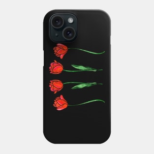 Red Tulips Phone Case