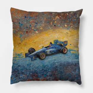 Racing Renaissance formula one painting Pillow